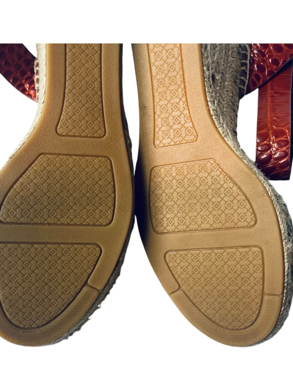 👠 Tory Burch BWOT Delaney Wedge Espadrille Sandals 7.5